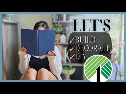 ⭐️DIY + Building + Decorating my NEW BOOKSHELF!⭐️ Dollar Tree DIY's