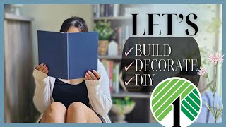 ⭐️DIY + Building + Decorating my NEW BOOKSHELF!⭐️ Dollar Tree DIY's