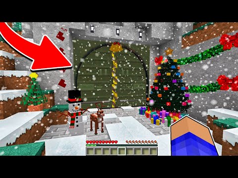 ENCONTRAMOS EL BÚNKER SECRETO DE LA NAVIDAD EN MINECRAFT TROLL 😱