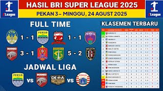 Klasemen Liga 1 2025 Terbaru Hari Ini - Madura united vs Persita -Hasil Liga 1 2025 BRI super league