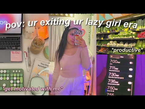 HOW TO EXIT UR LAZY GIRL ERA 🌱get motivated with me, how to be productive!