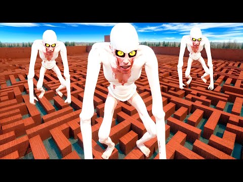 SCP СКРОМНИК ГОНЯЕТСЯ ЗА НАМИ В ЛАБИРИНТЕ ► Garry's Mod