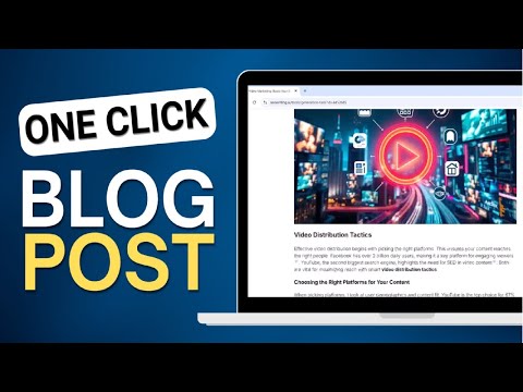 1-Click Blog Post Writer: Create Optimized Blog Content in Minutes