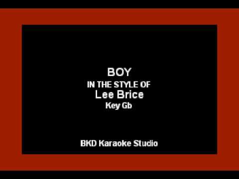 Lee Brice – Boy (Karaoke Version)
