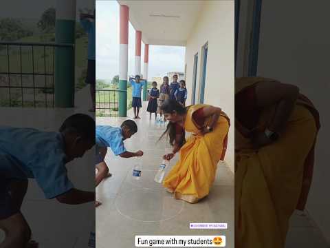 Fun with students🤩                         #school #kannada #shwetateacher