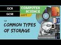 Types and Mechanisms of Data Storage