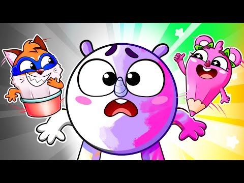 Oops! I Lost My Color 🌈 Funny Drawing Pencils | Kids Songs 🐱🐨🐰🦁And Nursery Rhymes