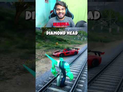 BEN 10 ALIENS vs UNSTOPPABLE TRAIN #gta5 #shorts