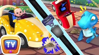 Seat belt song with Jumblikans Dinosaurs - ChuChuTV Toddler Learning Videos