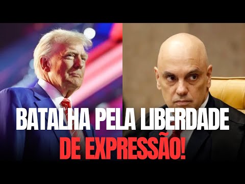 Trump contra Moraes: batalha pela liberdade de expressão!