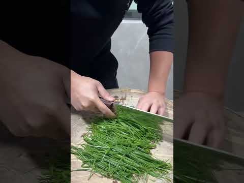 How to cut garlic leaves & Vegetables Cutting Activity #tricks