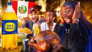 Africanas PROBANDO el POLLO A LA BRASA por PRIMERA VEZ!! ¿Qué es esto?