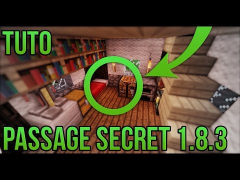 PASSAGE SECRET 1.8.3 FACILE! | Minecraft