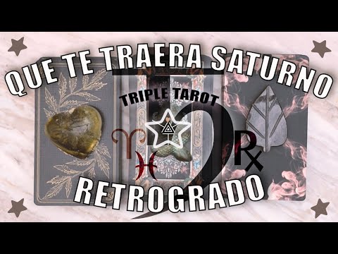 Qué te traerá Saturno retrógrado? 🪐✨🧿Tarot interactivo atemporal