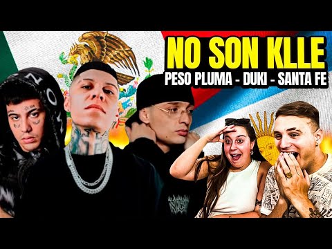 ESPAÑOLES REACCIONAN a SANTA FE KLAN, DUKI y PESO PLUMA - NO SON KLLE 🇲🇽 😮 **nos impresionó !!**