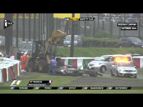 F1 : Jules Bianchi n'a pas freiné assez tôt, selon un rapport de