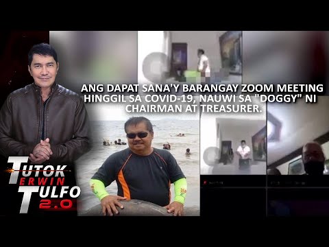 PAGTATALIK NG KAPITAN AT KANYANG TREASURER HULI SA ZOOM MEETING NG BARANGAY SA DASMARINAS, CAVITE