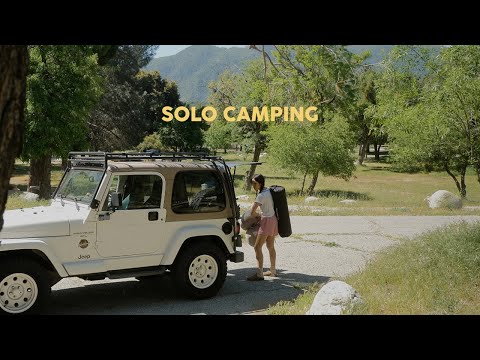 Solo camping on a hot day, life updates, and eating good