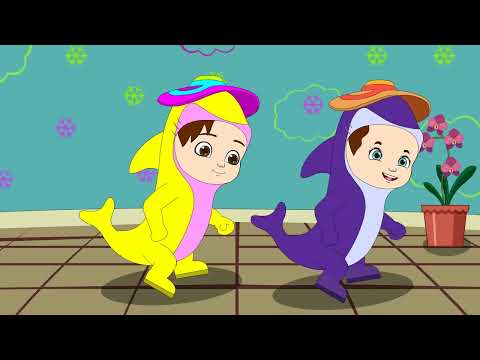 Baby Shark Doo Doo  | 3D Nursery Rhymes | Animals Songs | Cartoon Video