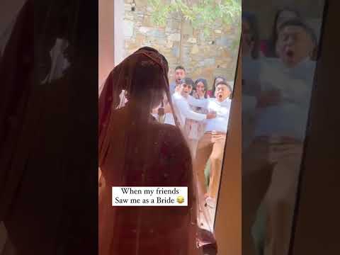 what is friend reaction bride show🤭🤭🤭🤭🤭🤭# #Prayagrajmehndidesigner