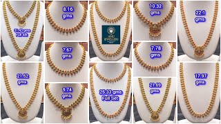 From 7.67 gms Mango Necklaces | From 17.9 gms 2 in 1 Mango Harams | Mango Jewellery Designs