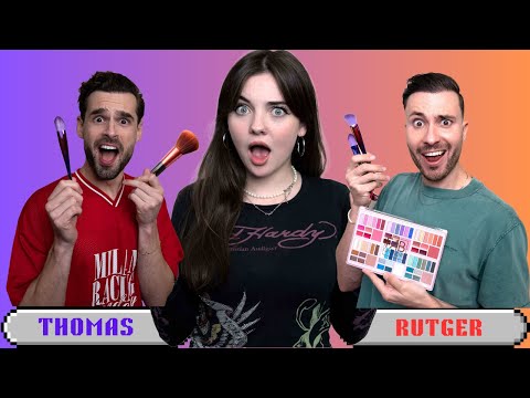 THOMAS & RUTGER DOEN MIJN MAKE-UP CHALLENGE – GLAM & HALLOWEEN - BIBI