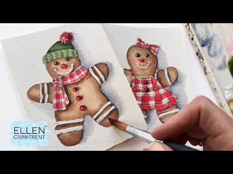 Must try watercolor technique/ watercolor Christmas Cards