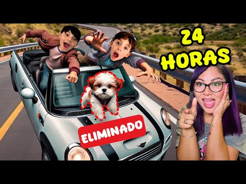 24 HORAS EN UN AUTO MINIATURA | Family Juega