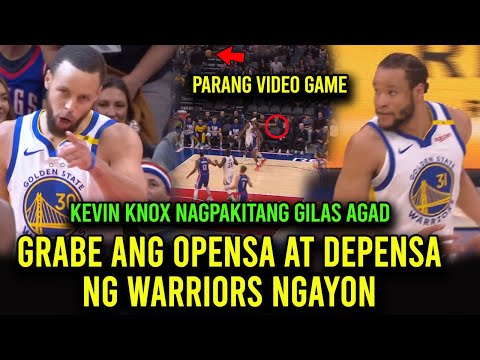 KNOX NAGPAKITANG GILAS AGAD! PARANG VIDEO GAME ANG LARO NGAYON NG GSW INAGAWAN NG KORONA ANG KINGS!