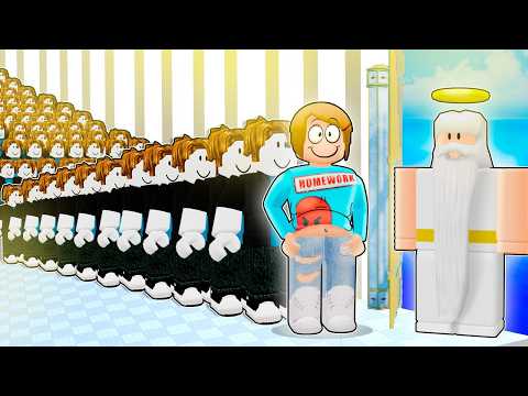 Spending 100 Days In Heaven Line In Roblox!