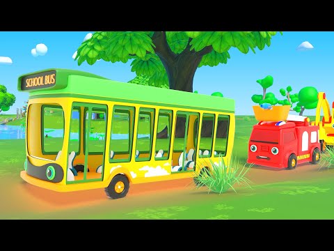 Wheels on the Bus + More Nursery Rhymes & Kids Songs by @BeepBeepCars  | Fun Car Cartoon for Kids