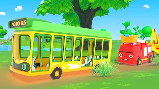 Wheels on the Bus + More Nursery Rhymes & Kids Songs by @BeepBeepCars  | Fun Car Cartoon for Kids
