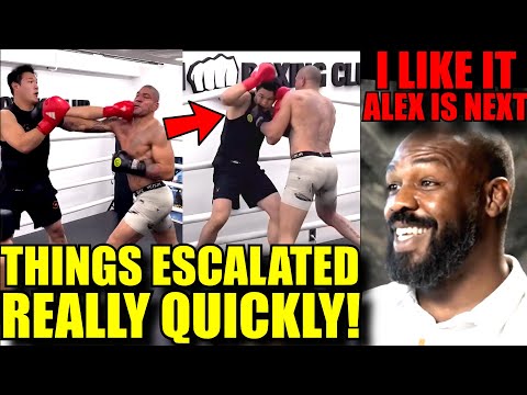 Alex Pereira GOES CRAZY WHILE SPARRING 'The Korean Hunk,Jon Jones wants Alex,Mike Perry slams Conor