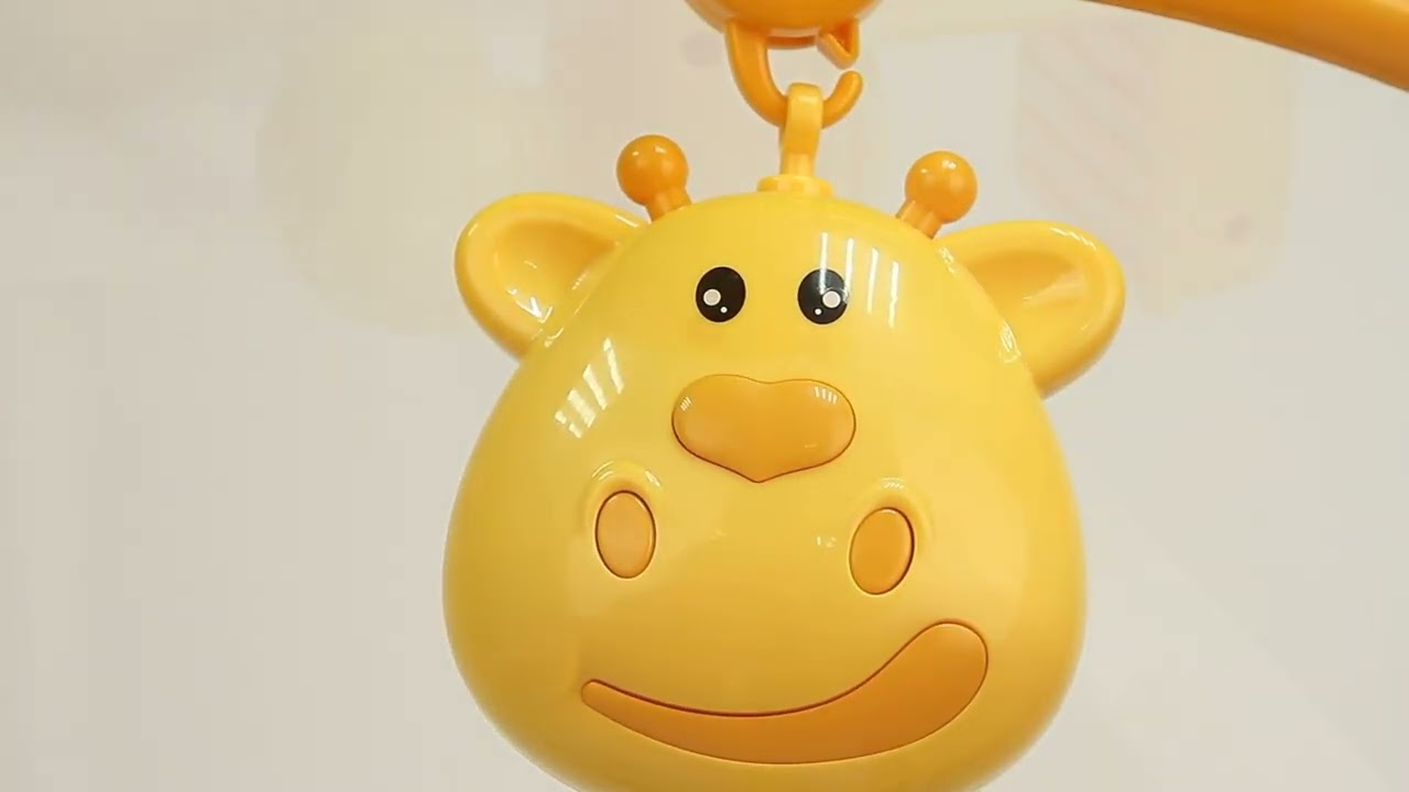 Мобиль Жирафики на батарейках 5игрушек  - видео Мобиль Жирафики на батарейках 5игрушек  - видео