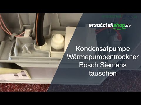 Kondensatpumpe Wärmepumpentrockner Bosch Siemens tauschen