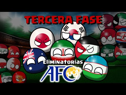 TERCERA RONDA -ELIMINATORIAS ASIATICAS (AFC) - MUNDIAL 2026  #countryballs