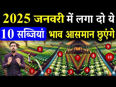 2025 जनवरी में कौनसी सब्ज़ी लगाएँ | January me konsi sabji lagaye | January me sabji ki kheti