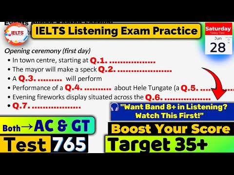 IELTS Listening Practice Test 2025 with Answers | Exam - 765 | ielts listening
