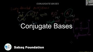 Conjugate Bases