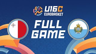 Class. Group 5-9 | Malta v San Marino | Full Basketball Game | FIBA U16 EuroBasket 2025 Division C