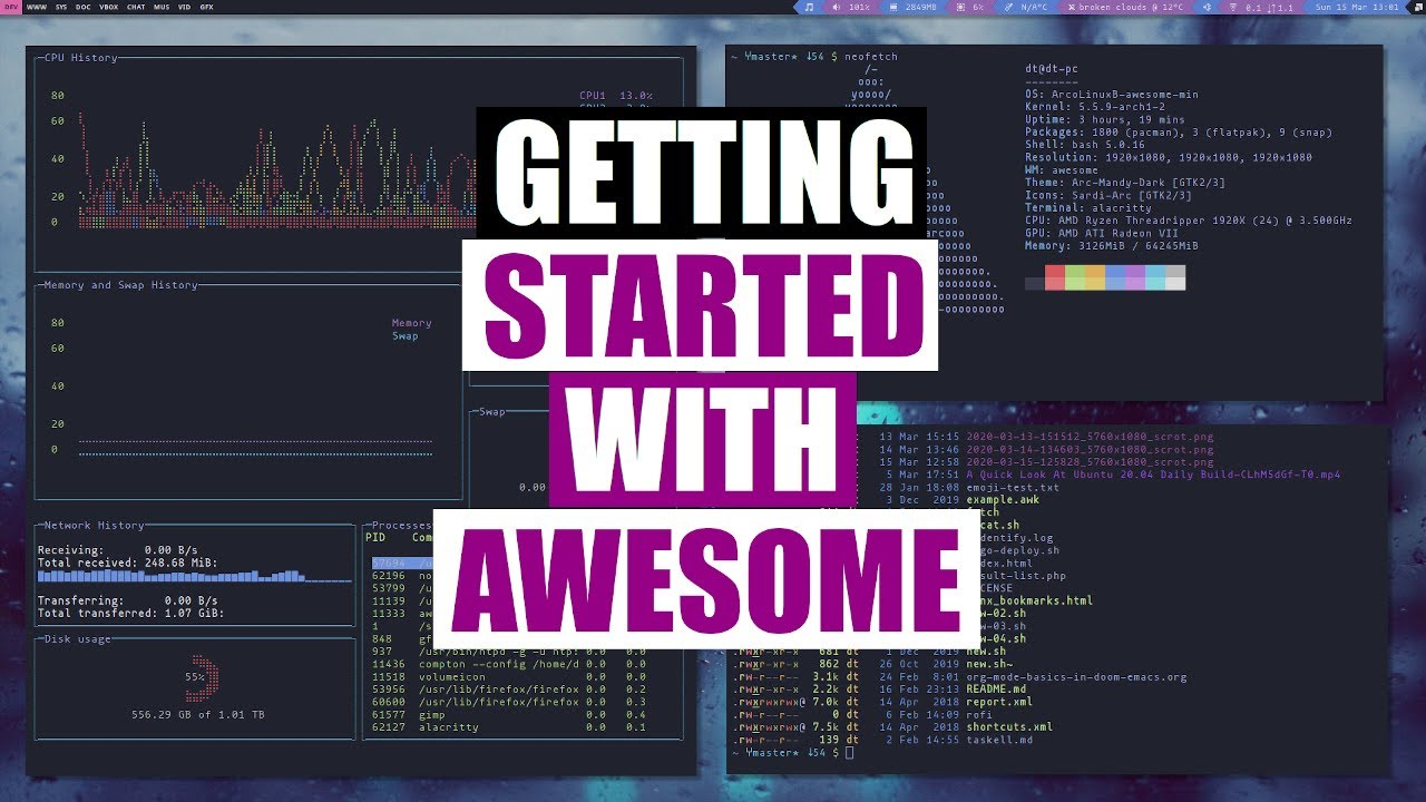 Getting Started With Awesome Window Manager DistroTube