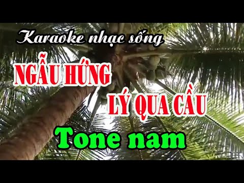 Karaoke NGẪU HỨNG LÝ QUA CẦU  – TONE NAM | Phối Cha Cha Cha cực hay