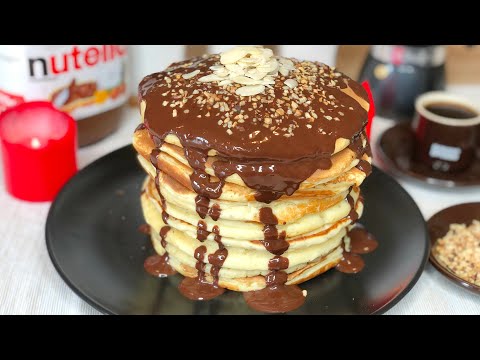Fluffy Pancakes-وصفة البان كيك الأصلية بكل أسراره بمكونات بسيطة في متناول الجميع