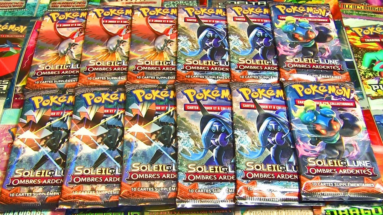 Ouverture de 12 boosters Pokémon SL3 Ombres Ardentes FR ! DÉMARRAGE DE FOLIE !