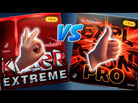 Gomas de Picos Cortos 🏓😈 Dr Neubauer Killer extreme vs Explosion pro