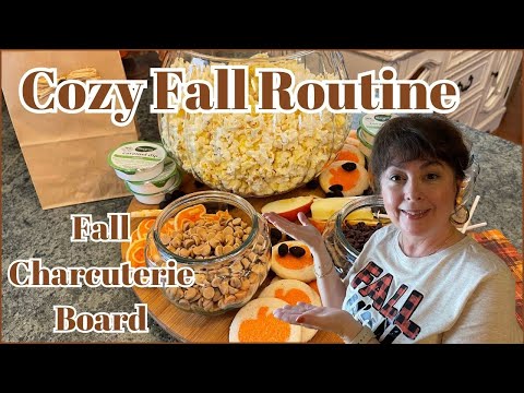 MY COZY FALL EVENING ROUTINE 🍁 FALL CHARCUTERIE BOARD