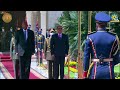 مراسم استقبال الرئيس عبد الفتاح السيسي لرئيس مجلس السيادة الانتقالي السوداني بقصر الاتحادية