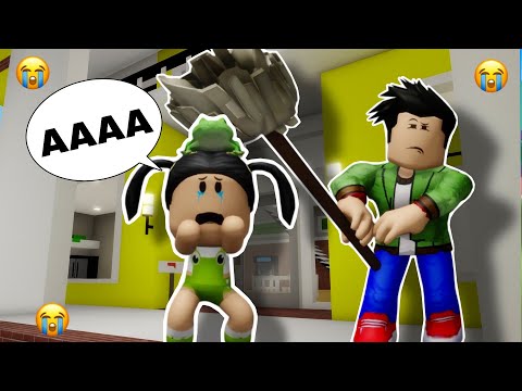 O PAI MAL ABANDONOU A BEBÊ E EXPULSOU ELA DE CASA NA CIDADE! Roblox (Brookhaven)
