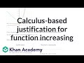 Understanding Calculus-Based Justifications