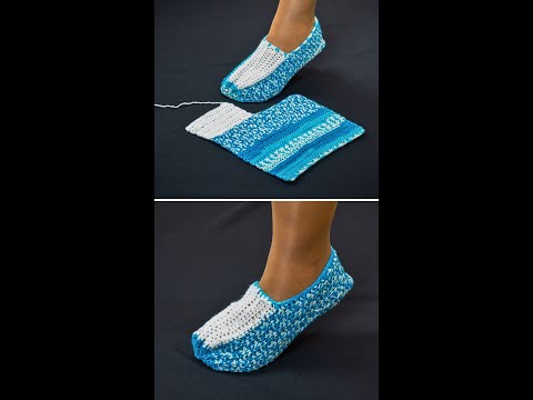 How to crochet easy slippers! Tutorial for beginners! Miarti🧶